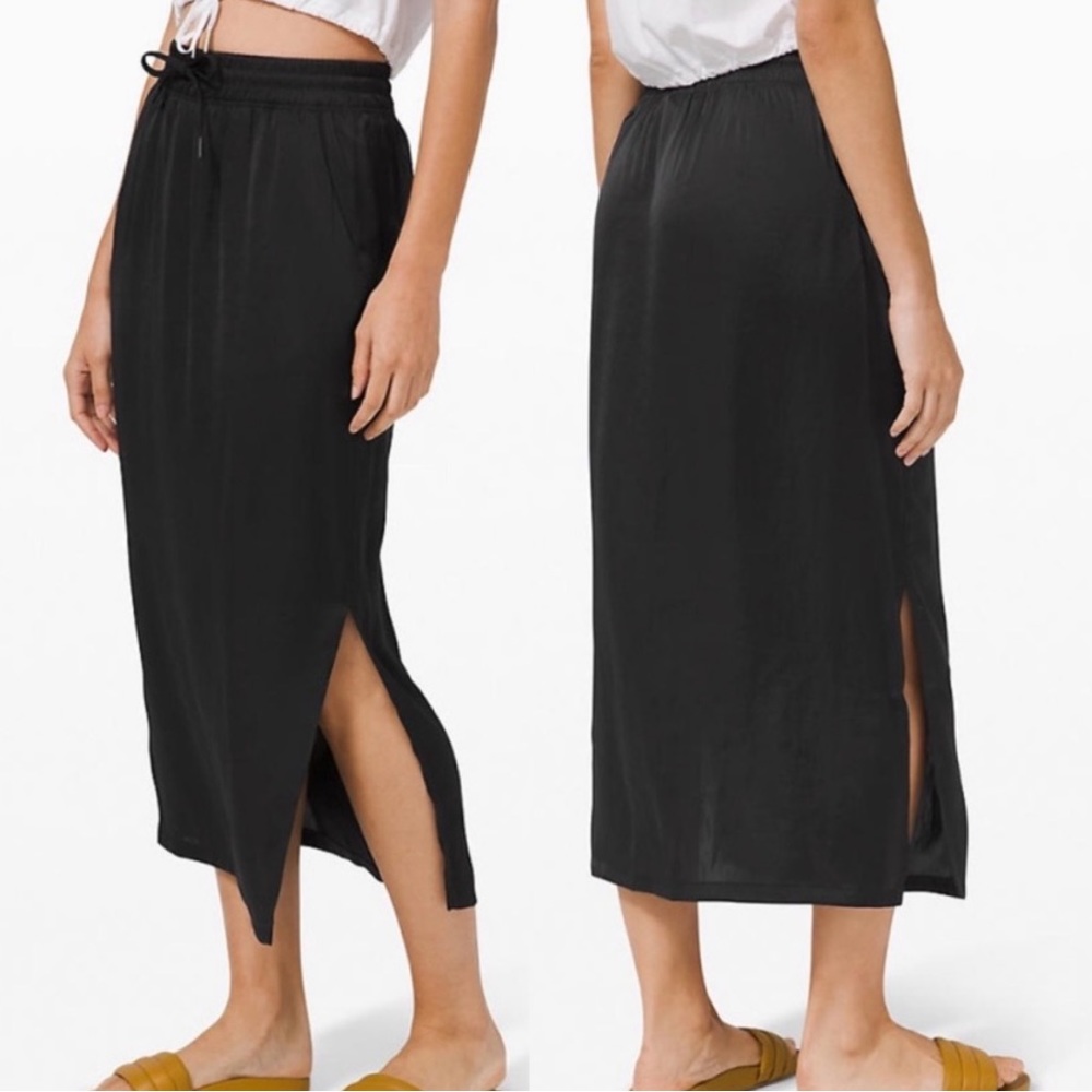 lululemon athletica Black Maxi Skirt